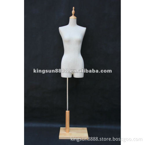 Garment store Lady dress mannequin, fabric dress dummy with all measurements